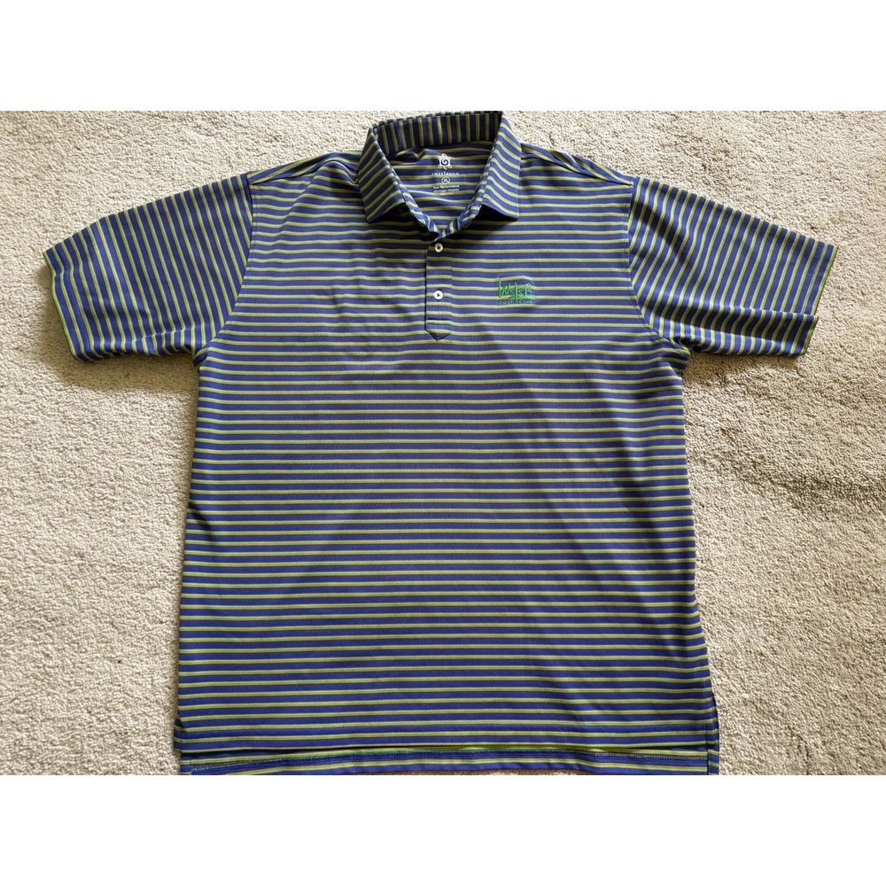 Turtleson Polo Shirt Tour Performance We Jo Pa Golf Club Striped Size XL